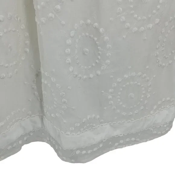 Lilly Pulitzer White Lace Sleeveless Sundress Size 8 Sheath Beach Wedding Silk - Picture 7 of 16